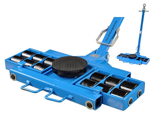 Pro-Lift-Montagetechnik 12t Lenkfahrwerk mit 1100mm Zugstange, Panzerrollen, 00415 von Pro-Lift-Montagetechnik