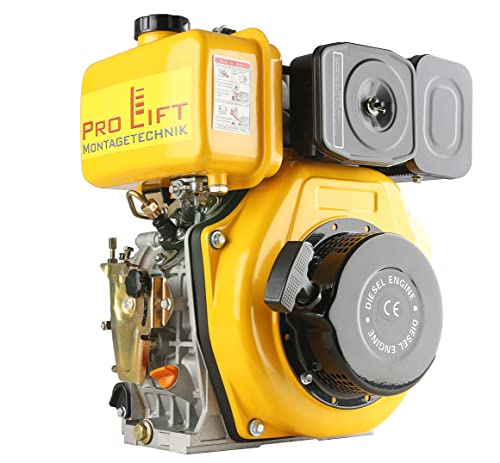 Pro-Lift-Montagetechnik Dieselmotor 6PS Elektrostarter Handseilstarter 4,4kW Stromerzeuger Rüttelplattenmotor GoKart Minitraktor von Pro-Lift-Montagetechnik