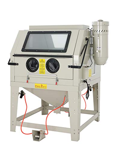 Pro-Lift-Montagetechnik Sandstrahlkabine 1200 Liter inkl. Zubehör, SB120AJ, mit Absaugung, 2 große Öffnungsklappen, 01580 von Pro-Lift-Montagetechnik