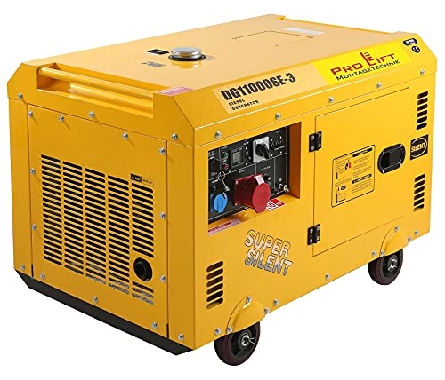 Pro-Lift-Montagetechnik Silent Diesel Stromaggregat 10kVA 230V 400V 8kW Stromerzeuger 8000W Notstromaggregat DG11000SE3J 02459 von Pro-Lift-Montagetechnik