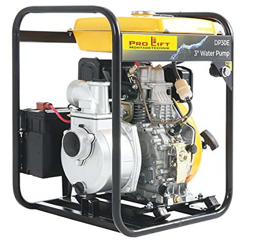 Pro-Lift-Montagetechnik Wasserpumpe 3" Dieselpumpe 833l/min Pumpe 50m³/h E-Start Schmutzwasserpumpe von Pro-Lift-Montagetechnik