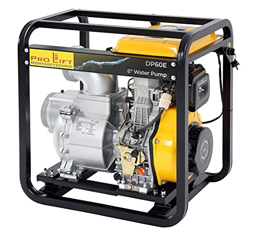 Pro-Lift-Montagetechnik Wasserpumpe 6" Dieselpumpe Pumpe 180m³/h E-Start Schmutzwasserpumpe 02538 von Pro-Lift-Montagetechnik