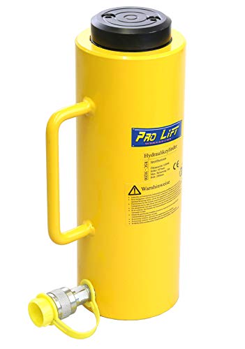 Pro-Lift-Werkzeuge 30 t Hydraulikzylinder Kolbenhub 200 mm Hydraulikpumpe Arbeitszylinder cylinder 30000 kg Druckkraft Schwerlastheber einfachwirkend 30t von Pro-Lift-Werkzeuge