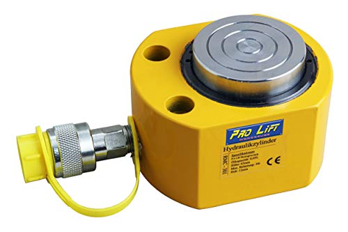 Pro-Lift-Werkzeuge 30 t Kurzhubzylinder Kolbenhub 12 mm Hydraulikpumpe Arbeitszylinder cylinder 30000 kg Druckkraft Schwerlastheber Teleskop einfachwirkend 30t von Pro-Lift-Werkzeuge