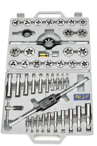 Pro-Lift-Werkzeuge Gewindeschneider Satz 45tlg. zöllig Bohrer Feingewinde ¼“ bis 1“ Set Werkzeug Schneider Zoll 45-teilig Gewindebohrer Pro-Lift-Werkzeuge Gewindeschneider Satz 45tlg. zöllig Bohrer Feingewinde ¼“ bis 1“ Set Werkzeug Schneider Zoll 45-teilig Gewindebohrer von Pro-Lift-Werkzeuge