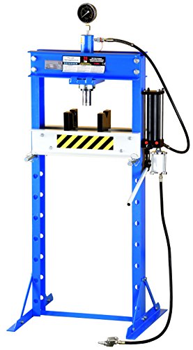 Pro-Lift-Werkzeuge Hydraulik-Presse 20 t pneumatisch + manuell mit Handpumpe Werkstatt Industriepresse umformen Shop-Press verschraubt Rahmenpresse 20t von Pro-Lift-Werkzeuge