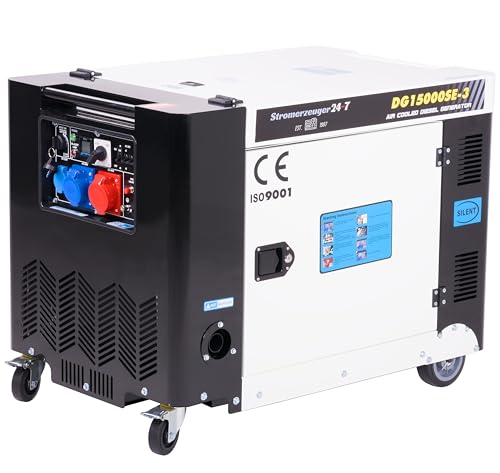 Pro-Lift-Werkzeuge Silent Diesel Stromaggregat 15KVA 230V/400V Elektrostarter 11000W Stromerzeuger DG15000SE3-2849 Pro-Lift-Werkzeuge Silent Diesel Stromaggregat 15KVA 230V/400V Elektrostarter 11000W Stromerzeuger DG15000SE3-2849 von Pro-Lift-Werkzeuge