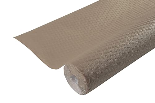 Pronappe Tischdecke 800687I 16er Pack Einweg-Tischdecken aus geprägtem Papier, einzigartige, ästhetische und tiefe Prägung Länge 6m Breite 1,20m (pro Rolle) Farbe Kork hergestellt in Frankreich von Pro Nappe