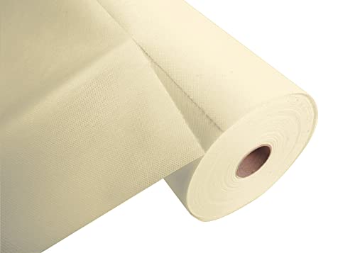 Pronappe Tischdecke R732402I 4er Pack Einweg-Tischläufer aus Spunbond-Vlies Länge 24m Breite 0,4m (pro Rolle) vorgeschnitten alle 1,20m Farbe Elfenbein von Pro Nappe