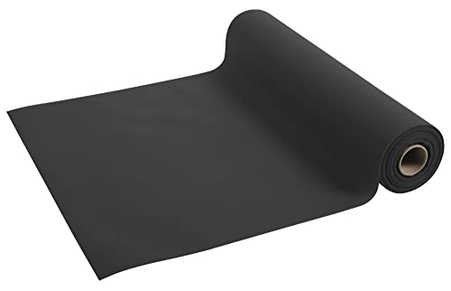 Pronappe Tischdecke R734821I Einweg-Tischläufer aus Spunbond-Vlies Länge 48m Breite 0,4m (pro Rolle) vorgeschnitten alle 1,20m Farbe Schwarz von Pro Nappe