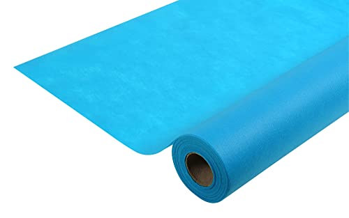 Pronappe Tischdecke R780628I 5er Pack Einweg-Tischdecken aus Spunbond-Vlies Länge 6m Breite 1,20m (pro Rolle) Farbe türkisblau Reißfestes, wasserabweisendes und abwischbares Material von Pro Nappe