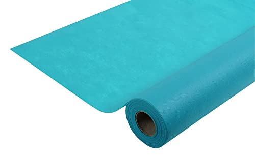 Pronappe Tischdecke R782528I Einweg-Tischdecke aus Spunbond-Vlies Länge 25m Breite 1,20m (pro Rolle) Farbe Türkisblau Reißfestes, wasserabweisendes und abwischbares Material von Pro Nappe