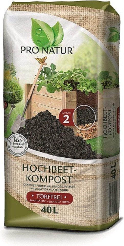 Pro Natur Bio-Erde Pro Natur Hochbeetkompost 40l von Pro Natur