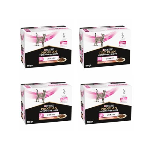 PRO PLAN Veterinary Diets UR St/Ox Urinary Lachs | 4er Pack | 4 x 10 x 85 g | Diätalleinfuttermittel für ausgewachsene Katzen | Kann zur Auflösung von Struvitsteinen beitragen PRO PLAN Veterinary Diets UR St/Ox Urinary Lachs | 4er Pack | 4 x 10 x 85 g | Diätalleinfuttermittel für ausgewachsene Katzen | Kann zur Auflösung von Struvitsteinen beitragen von Purina Pro Plan