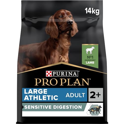 Pro Plan Large Athletic Adult Sensitive Digestion, Hundefutter trocken, reich an Lamm, 1er Pack (1 x 14 kg) von PURINA PRO PLAN