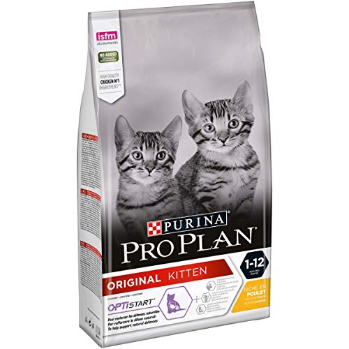 Pro Plan Cat Original Kitten 1-12 Monate OPTISTART Trockenfutter, reich an Huhn, 1er Pack (1x 1,5kg) von PURINA PRO PLAN
