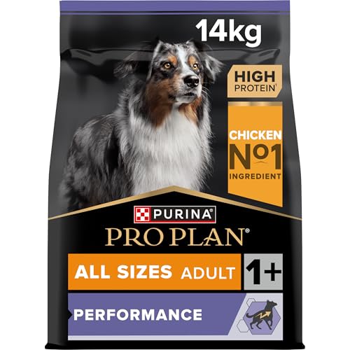Pro Plan All Size Adult Hund Performance, Hundefutter trocken, reich an Huhn, 1er Pack (1 x 14 kg) von PURINA PRO PLAN