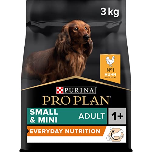 Pro Plan Small & Mini Adult Everyday Nutrition, Hundefutter trocken, reich an Huhn, 1er Pack (1 x 3 kg) von PURINA PRO PLAN