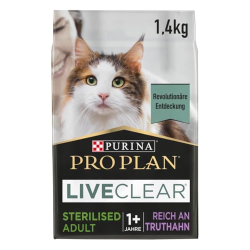 Pro Plan LiveClear Sterilised Adult Truthahn, 6er Pack, (6 x 1,4 kg) von PURINA PRO PLAN