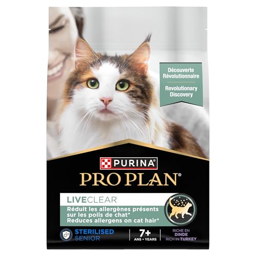 Purina Pro Plan | Liveclear Sterilised | Senior 7+ | Reich an Truthahn | Trockenfutter | Katze | Beutel mit 2,8 kg von Pro Plan