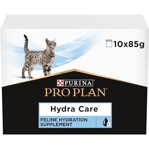 Pro Plan PURINA Hydra Care Katze | 10 x 85 g | Ergänzungsfuttermittel für ausgewachsene Katzen | Kann dabei helfen die Wasseraufnahme zu erhöhen | Im Frischebeutel von Pro Plan