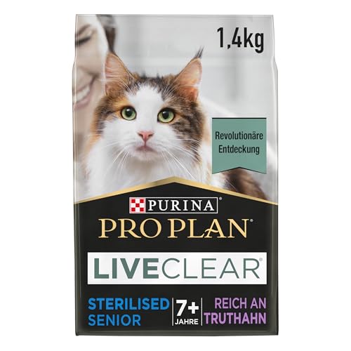 PURINA PRO PLAN LIVECLEAR STERILISED SENIOR 7+ reich an Truthahn 6er Pack, (6x1,4kg) von PURINA PRO PLAN