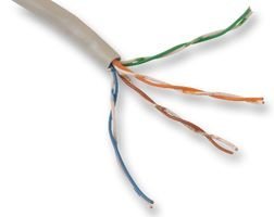 Pro Power NETWORKECONCCA100m 5,2mm Netzwerkkabel, C5, Econo my CCA, grau, 100m von Pro Power