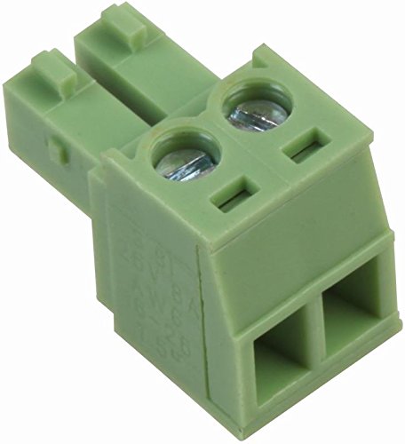 Pro Power PP2489 Klemmleistenstecker, 3,81 Rastung, 8 A, 2-Wege, 5 Stück von Pro Power