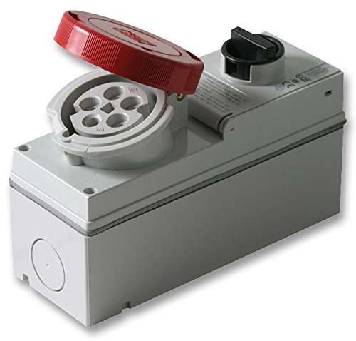 Pro Power SQE3265.5C Vertikale Steckdose, 32 A, 415 V, 3P+N+E, Rot Pro Power SQE3265.5C Vertikale Steckdose, 32 A, 415 V, 3P+N+E, Rot von Pro Power