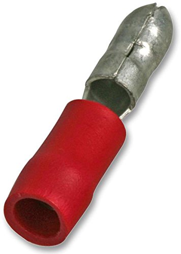 Pro Power STMPD1-156 Crimpkabelschuh, 12 A, Rot, 100 Stück von Pro Power
