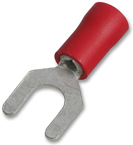 Pro Power STSV1-6 Gabel-Quetschklemme, rot, 18 A, 6,00 mm, 100 Stück von Pro Power