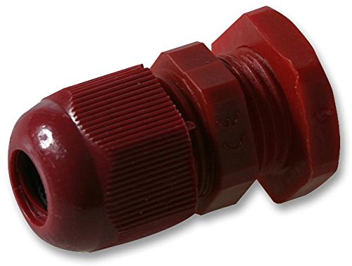 Pro Power m16RED1 Nylon-Kabelverschraubung, rot, m16, 8 mm von Pro Power