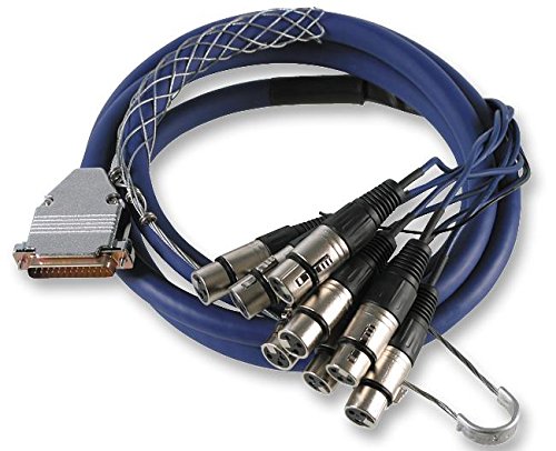 Pro Signal PSG01357 25-poliger Sub Stecker auf 8-polige XLR Buchse, 2 m, Blau von PROSIGNAL