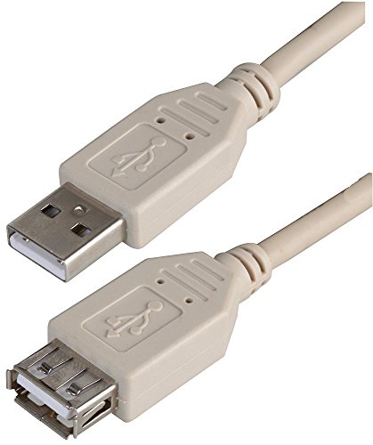 Pro Signal PSG91436 USB 2.0 A Stecker auf Buchse, 3 m, Grau von PROSIGNAL