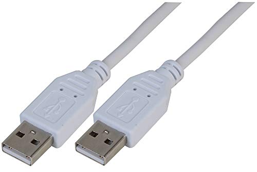 Pro Signal PSG91454 Kabel, USB 2.0 A-Stecker auf A-Stecker, weiß, 5 m von PROSIGNAL