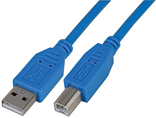 Pro Signal PSG91464 Kabel, USB 2.0 A-Stecker auf B-Stecker, Blau, 2 m von PROSIGNAL