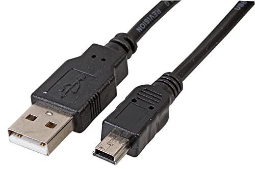 USB 2.0 A-Stecker auf Mini-B-Stecker, 2 m, Schwarz von PROSIGNAL