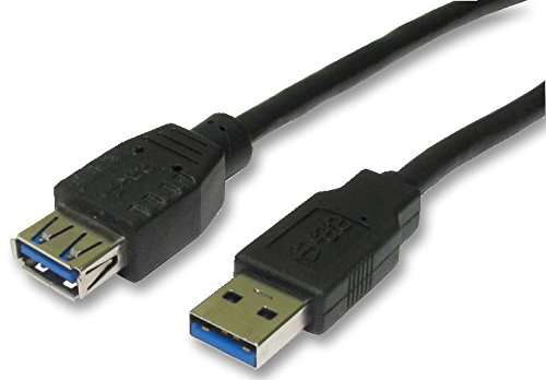 Pro Signal USB 3.0 A-Stecker auf A-Buchse, 5 m, Schwarz von PROSIGNAL