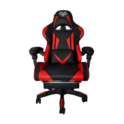 Pro Tech Home Gaming Stuhl Essential Red – Ergonomischer Gamerstuhl mit Lendenstütze & Wippmechanismus | Höhenverstellbar, Racing Design, Leise Rollen, Belastbar bis 120 kg Pro Tech Home Gaming Stuhl Essential Red – Ergonomischer Gamerstuhl mit Lendenstütze & Wippmechanismus | Höhenverstellbar, Racing Design, Leise Rollen, Belastbar bis 120 kg von Pro-Tech TOOLS