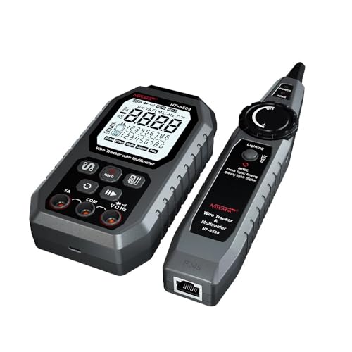 Pro'sKit NF-8509 2-in-1-Netzwerkkabeltester, Multimeter, Leitungsfinder für POE-Test, NCV, AC, DC, LCD, Voltmeter, Ethernet-Draht-Tracker von Pro'sKit