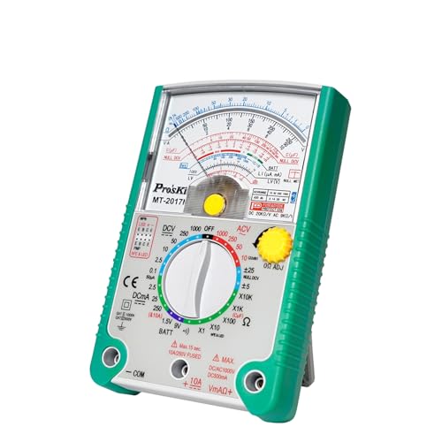 Pro'skit Taiwan Quality MT-2017N Protective Function Analog Multimeter Voltmeter Resistance Testers Ammeter Multi Tester AC DC DMM Capacitor Tester NCV Ohm Hz Capacitance Multitester Pro'skit Taiwan Quality MT-2017N Protective Function Analog Multimeter Voltmeter Resistance Testers Ammeter Multi Tester AC DC DMM Capacitor Tester NCV Ohm Hz Capacitance Multitester von Pro'sKit