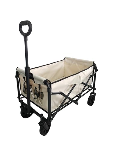 Bollerwagen mit Flaschenhalter faltbar 80L 100Kg Traglast Transportwagen Strand und Campingwagen Bollerwagen mit Flaschenhalter faltbar 80L 100Kg Traglast Transportwagen Strand und Campingwagen von Pro&Basics