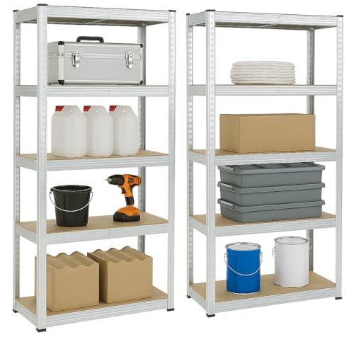Pro&Basics 2er Pack Schwerlastregal 875KG Traglast 150x70x30cm Metallregal von Pro&Basics
