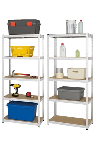 Pro&Basics 2er Pack Schwerlastregal 875KG Traglast 180x90x40cm Metallregal Pro&Basics 2er Pack Schwerlastregal 875KG Traglast 180x90x40cm Metallregal von Pro&Basics