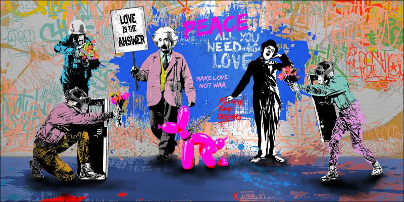PRO ART Alu-Art 200x100cm Love Is The Answer von ProArt