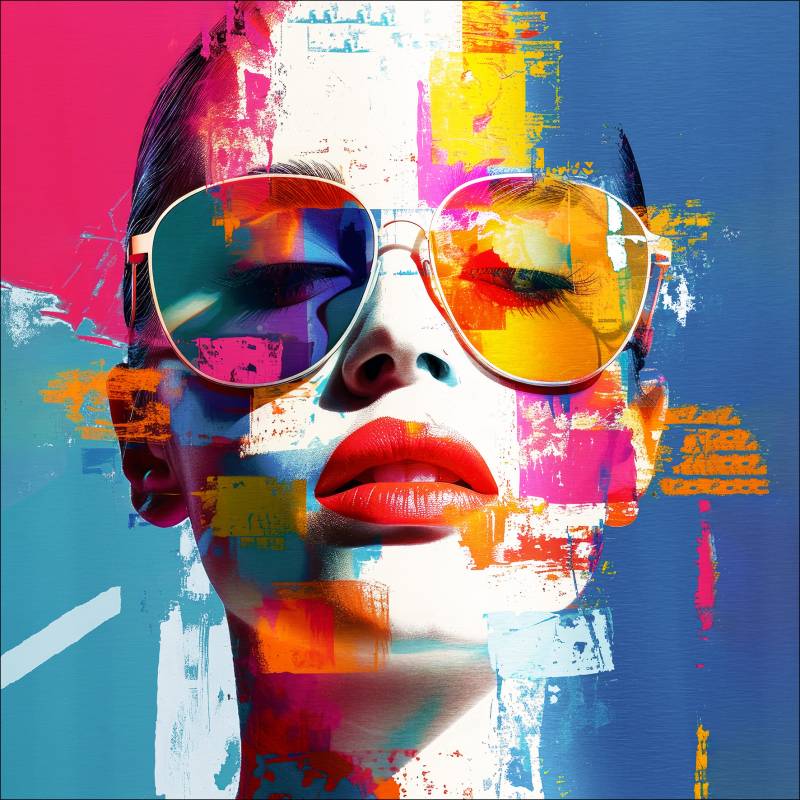 PRO ART Alu-Art 98x98cm Painted Face II von ProArt