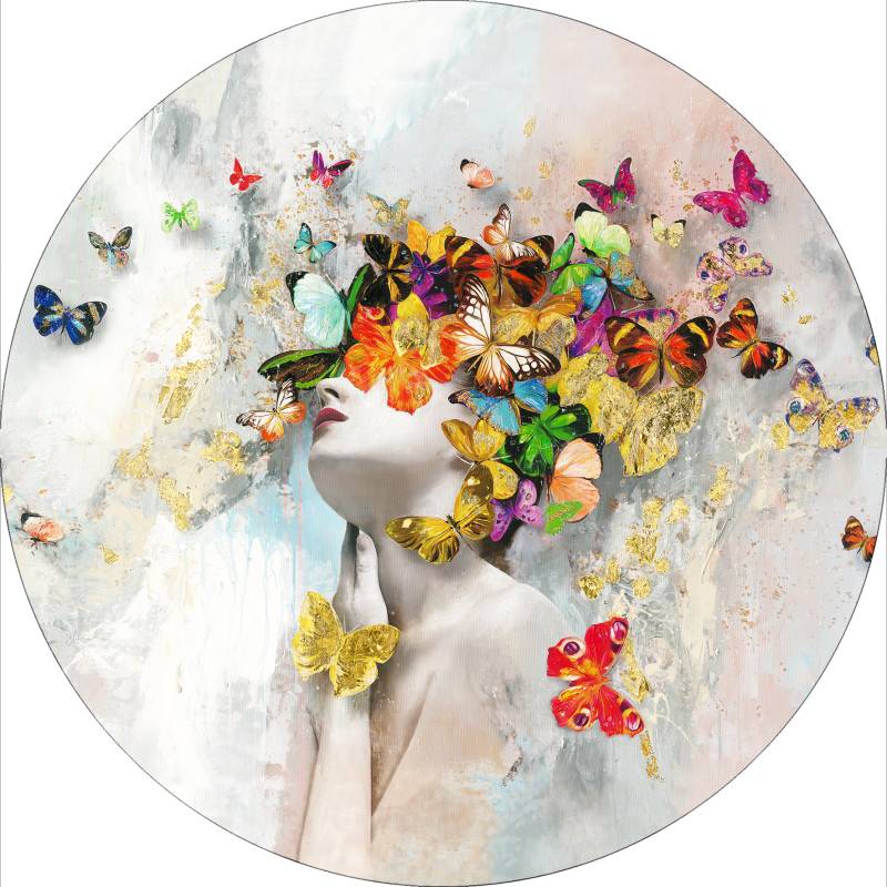 PRO ART Alu-Art rund Ø 98cm Butterflies In The Face von ProArt