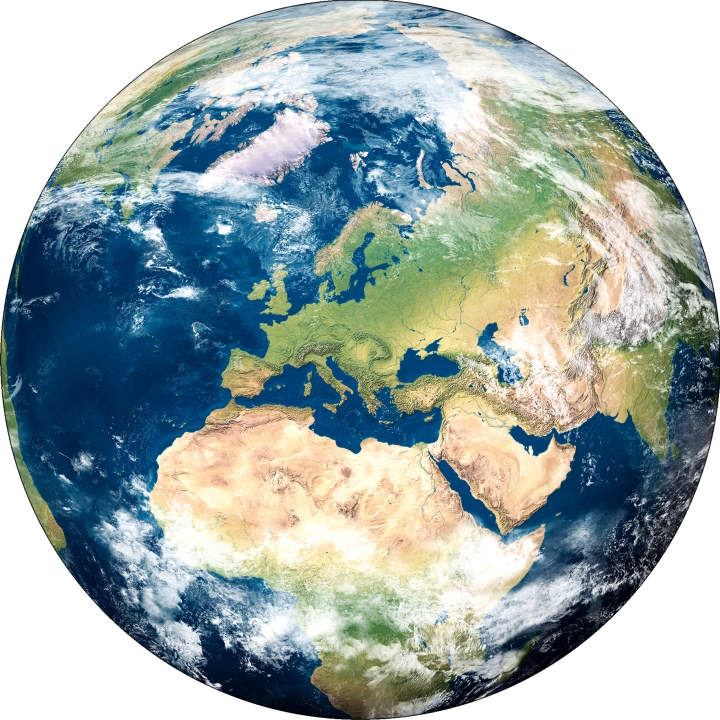 PRO ART Alu-Art rund Ø 98cm The Earth von ProArt
