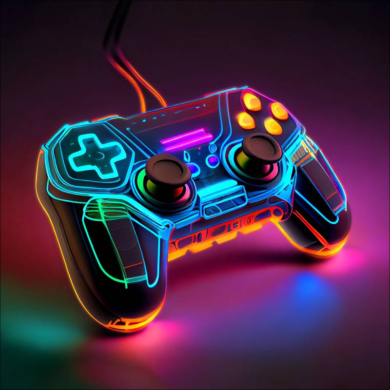 PRO ART Canvas-Art Junges Wohnen 30x30cm Neon Controller von ProArt