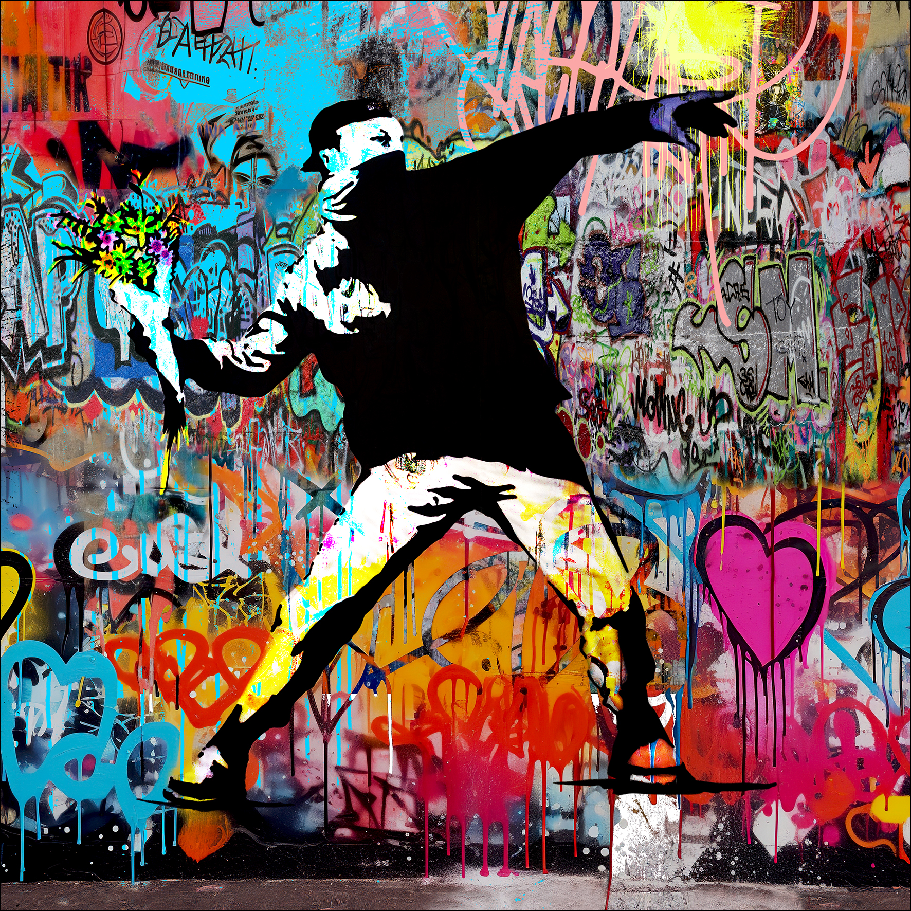PRO ART Canvas-Art Junges Wohnen 40x40cm Graffiti Protest PRO ART Canvas-Art Junges Wohnen 40x40cm Graffiti Protest von ProArt